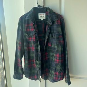 American Eagle Multi/Green Flannel shirt